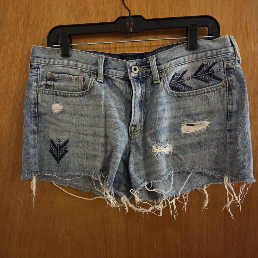 Lucky Distressed Denim Shorts Size 30/10